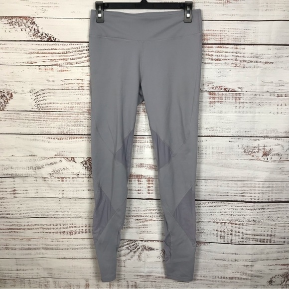 Fabletics Gray mesh detail full length size medium leggings - Picture 1 of 6